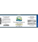 Vitamin E Complete w/Selenium (200 Softgel Caps) label