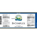 Vitamin B-Complex (100 Caps) label