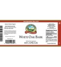 White Oak Bark (100 Caps) label