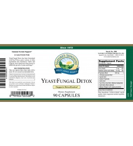 Yeast/Fungal Detox (90 Caps) label