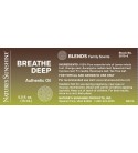 BREATHE DEEP Essential Oil Blend (15 ml) label