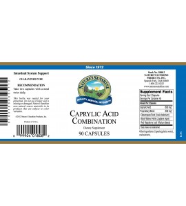 Caprylic Acid Combination (90 Caps) label