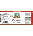 Capsicum (100 Caps) label