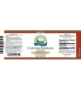 Cascara Sagrada (100 VegiTabs) label