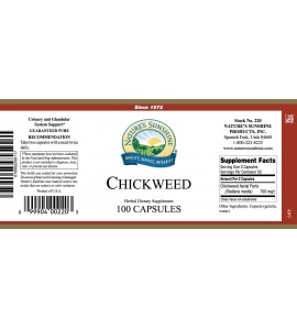 Chickweed (100 Caps) label