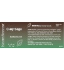 Clary Sage Essential Oil (15 ml) label