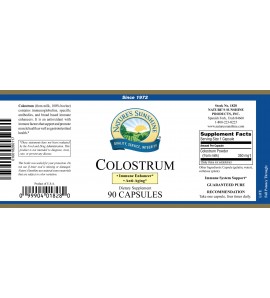 Colostrum (90 Caps) label