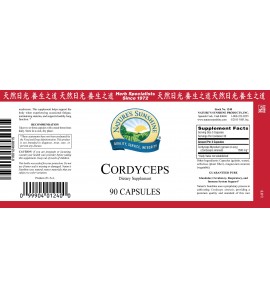 Cordyceps Chinese (90 Caps) label