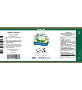 C-X (100 Caps) label