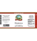 Damiana (100 Caps) label