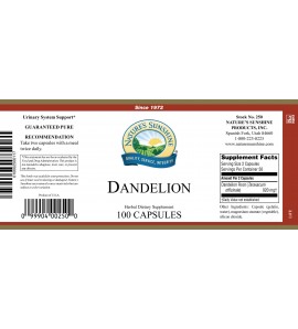 Dandelion (100 Caps) label Dandelion (100 Caps) label