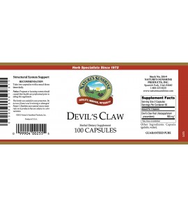 Devil's Claw (100 Caps) label