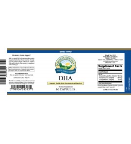 DHA (60 Softgel Caps) label