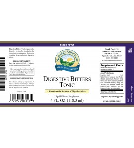 Digestive Bitters Tonic (4 fl. oz.) label