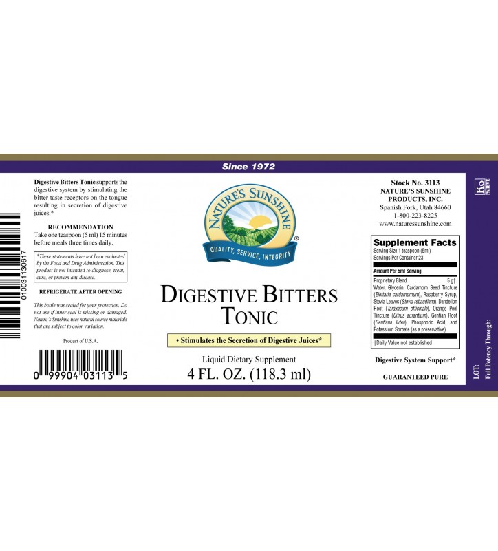 Digestive Bitters Tonic (4 fl. oz.)