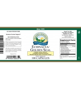 Echinacea/Golden Seal (100 Caps) label