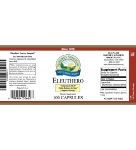 Eleuthero (100 Caps) label