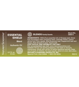 ESSENTIAL SHIELD Essential Oil Blend (5 ml) label