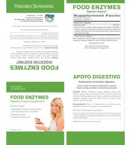 Food Enzymes Trial Pack (20) label