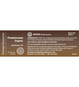 Frankincense, Organic Essential Oil (5 ml)