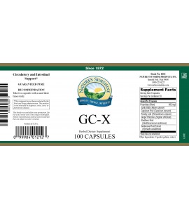 GC-X (100 Caps) label