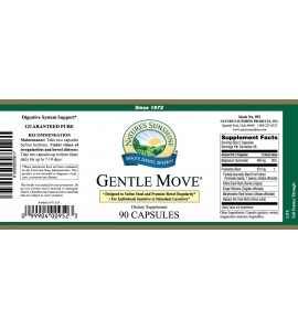 Gentle Move (90 Caps) label