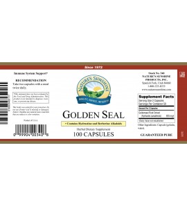 Golden Seal (100 Caps) label Golden Seal (100 Caps) label