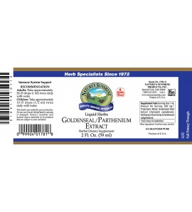 Golden Seal/Parthenium Extract (2 fl. oz.) label