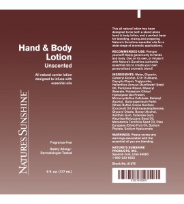 Hand & Body Lotion (6 Oz)