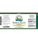 Herbal Sleep (100 Caps) label
