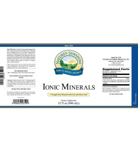 Ionic Minerals w/Acai (32 Fl Oz) label