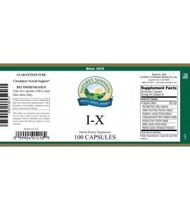 I-X (100 Caps) label