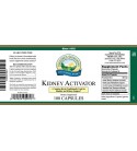 Kidney Activator (100 Caps) label