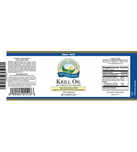 Krill Oil w/K2 (60 Softgel Caps) label