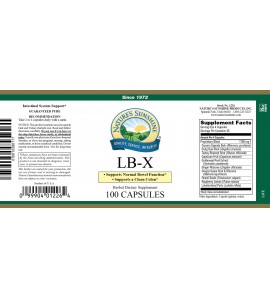 LB-X (100 Caps) label