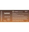 Lemon Essential Oil (15 ml) label