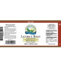 Licorice Root (100 Caps) label