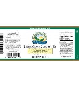 Lymph Gland Cleanse-HY (100 Caps) label