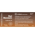 Red Mandarin Essential Oil (15 ml) label