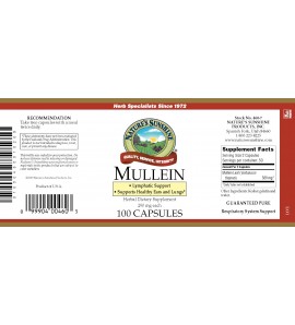 Mullein (100 Caps) label