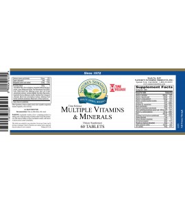 Multiple Vitamin & Mineral Time-Release (60 Tabs) label