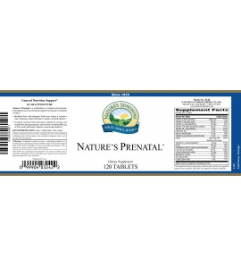 Nature's Prenatal® Multivitamin (120 Tabs) label Nature's Prenatal® Multivitamin (120 Tabs) label