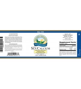 Nature's Sea Calcium (120 Caps) label