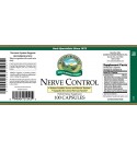 Nerve Control (100 Caps) label