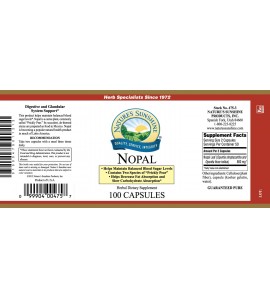 Nopal (100 Caps) label