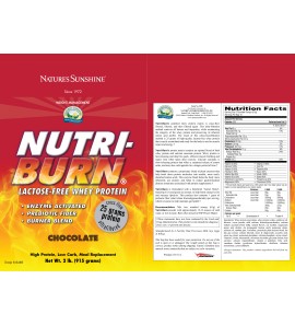 Nutri-Burn® Chocolate (915 g) label