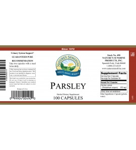 Parsley (100 Caps) label