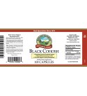 Black Cohosh (100 Caps) label