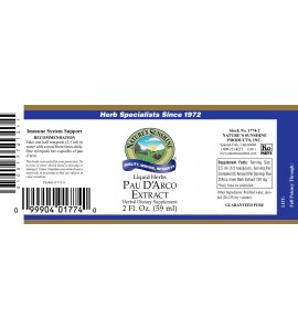 Pau D' Arco Extract (2 fl. oz.) label