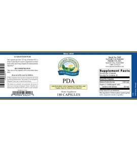 PDA Combination (180 Caps) label